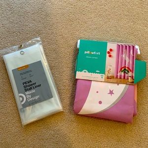 Shower curtain and liner